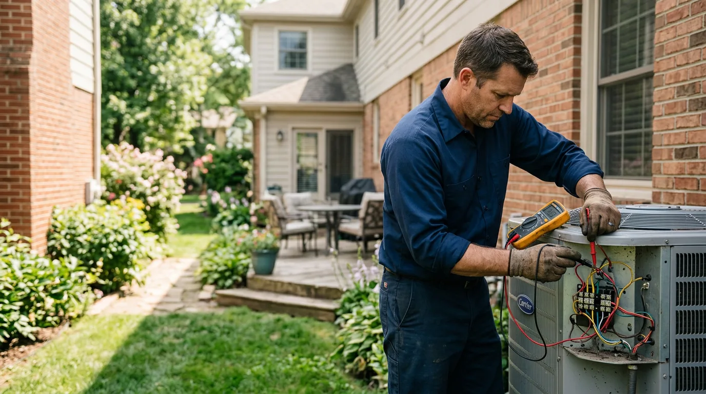 HVAC technician working near Plymouth, NH